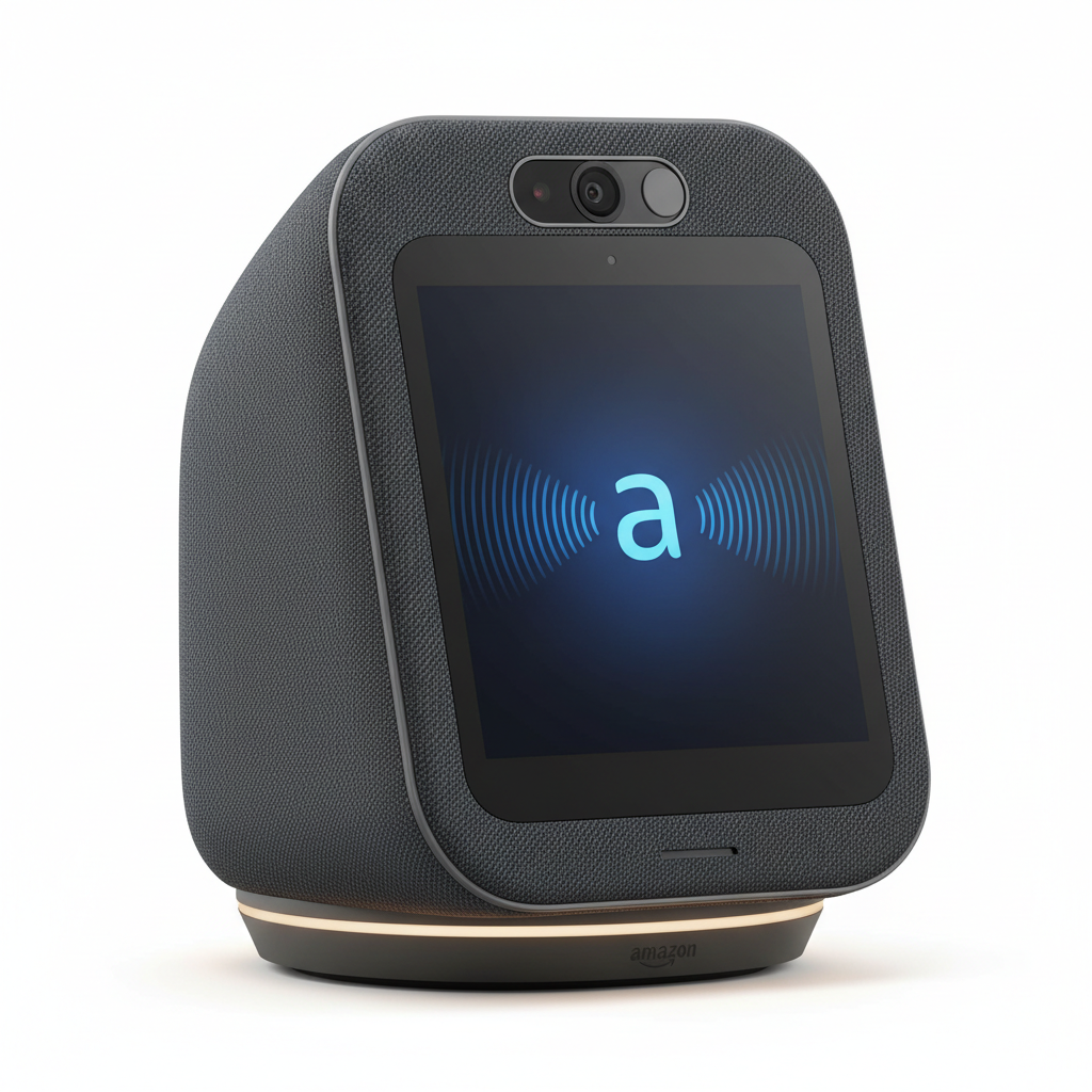 Assistente Vocale Smart Speaker con Alexa con display touchscreen 7 pollici